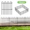 10-Pack No-Dig Garden Fence Panels, Rustproof Metal Decorative Border Fence